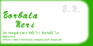 borbala meri business card